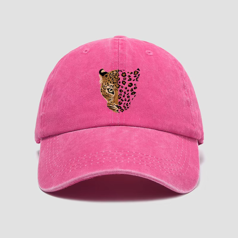 Casquette de baseball à imprimé léopard tendance - Design ajustable à imprimé léopard, parfaite pour