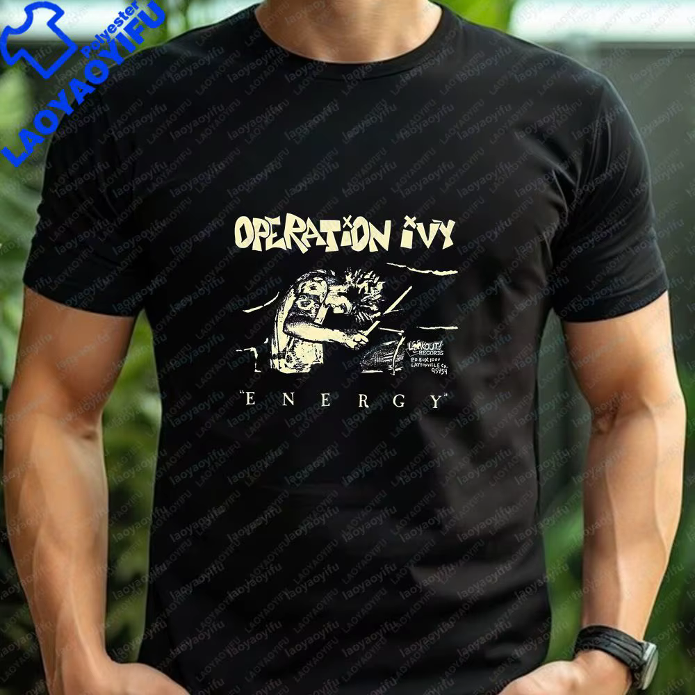 Operation Ivy - T-shirt à manches courtes et col rond pour hommes et femmes, unique, décontracté, te
