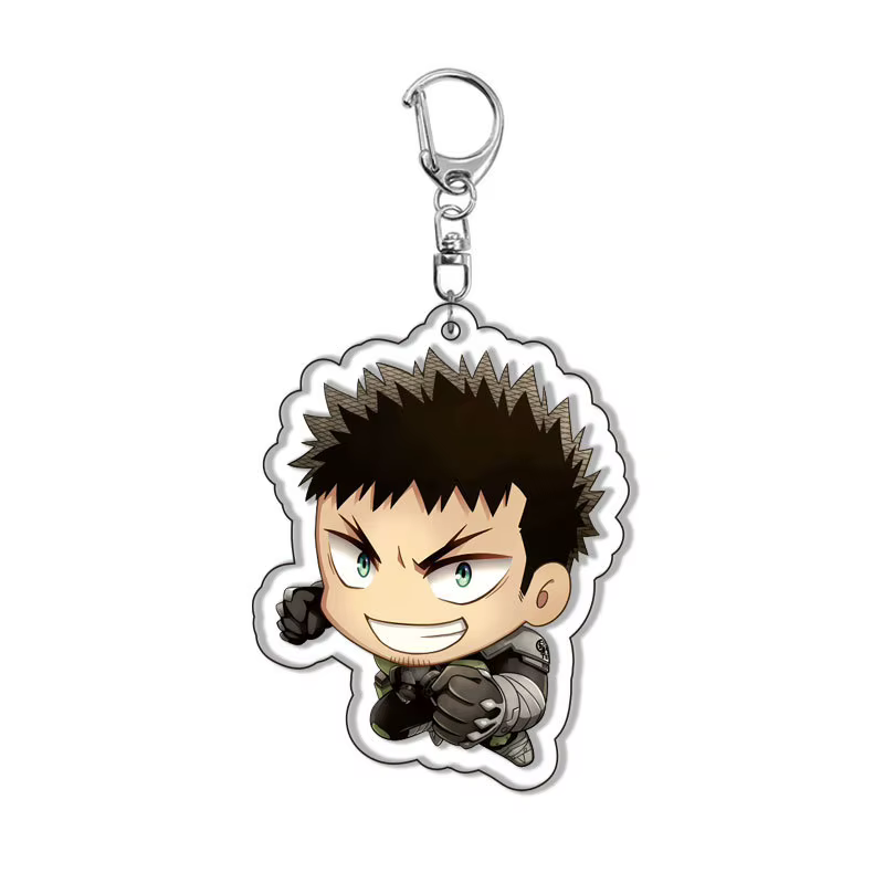 Kaiju n° 8 Kafka acrylique pendentif porte-clés voiture porte-clés porte-clés sac de téléphone porta