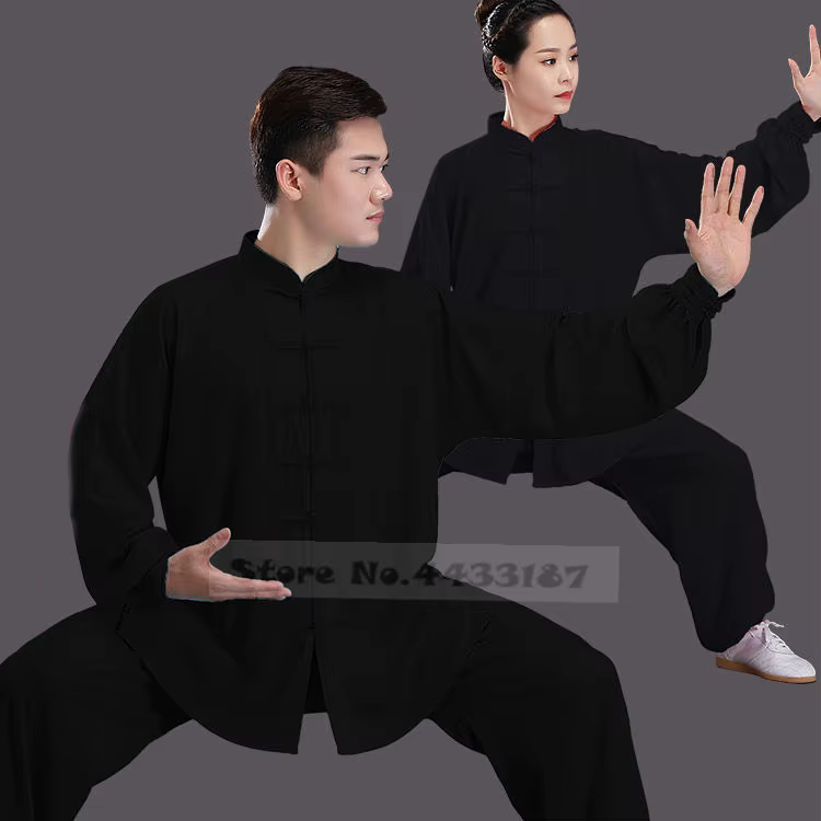 Vêtements amples chinois traditionnels Tang, vêtements Kung Fu rétro Oriental unisexe Tai Chi taille