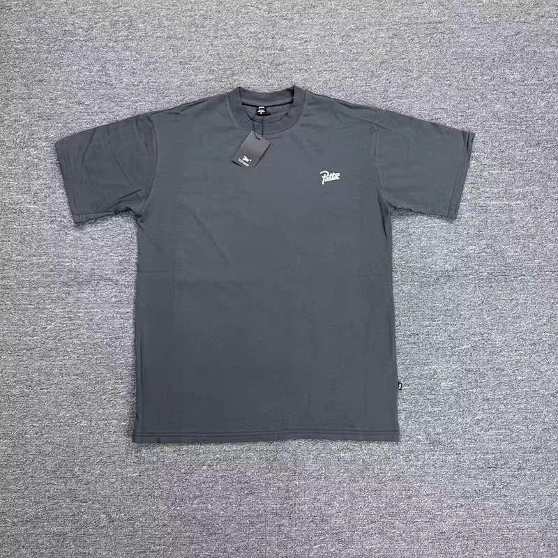 T-shirt Patta d'été jaune, rose, rouge, gris, vert, violet, noir, blanc pour hommes et femmes – T-sh