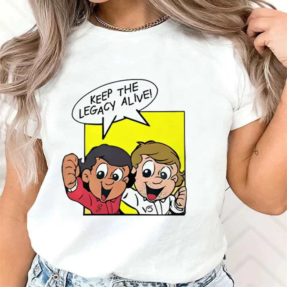 Ayrton Senna t-shirt femmes harajuku numérique femmes graphique respirant streetwear t-shirt 2000s G