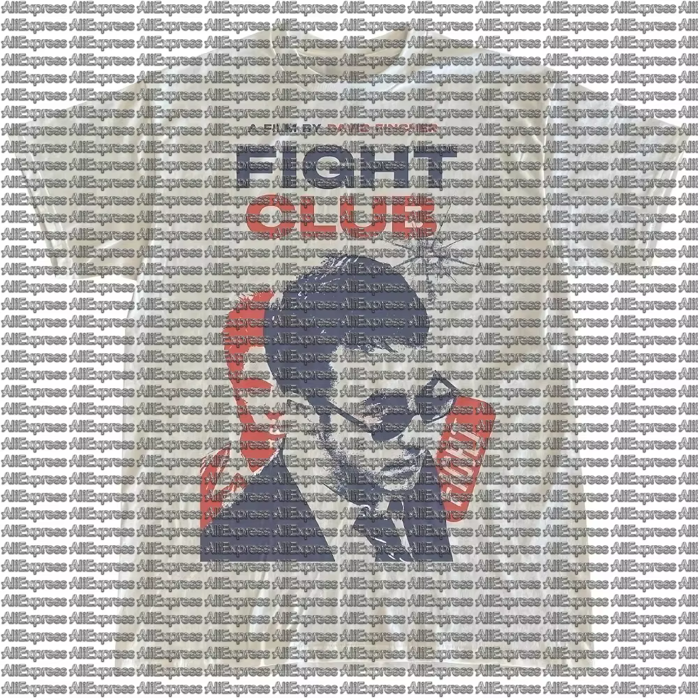 T-shirt graphique vintage pour homme 2026, motif film Fight Club, design David Fincher avec texte ro