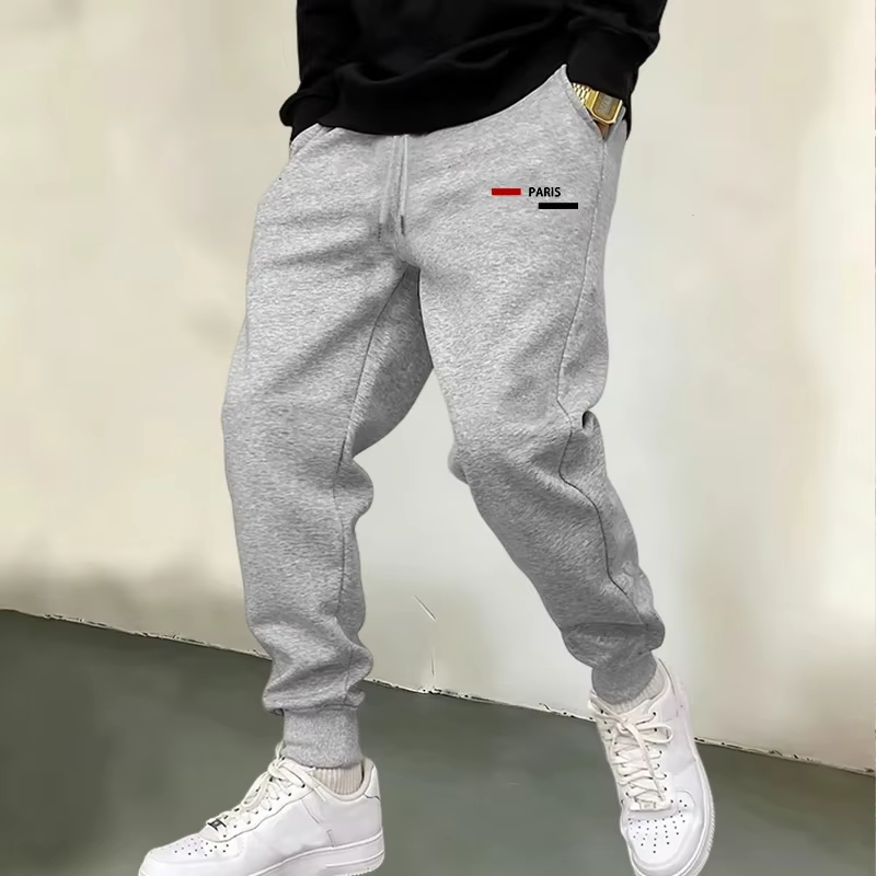 Pantalon de survêtement polyvalent pour homme, imprimé, décontracté, long, pour activités de plein a