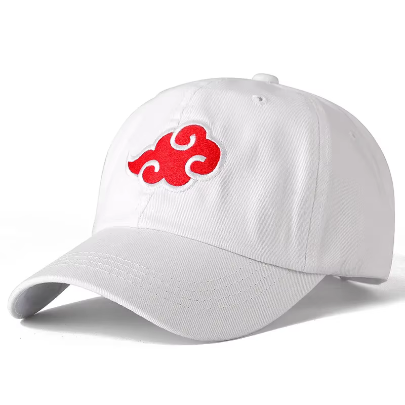 Casquette en coton avec logo Akatsuki japonais, casquette de baseball brodée avec le logo de la fami