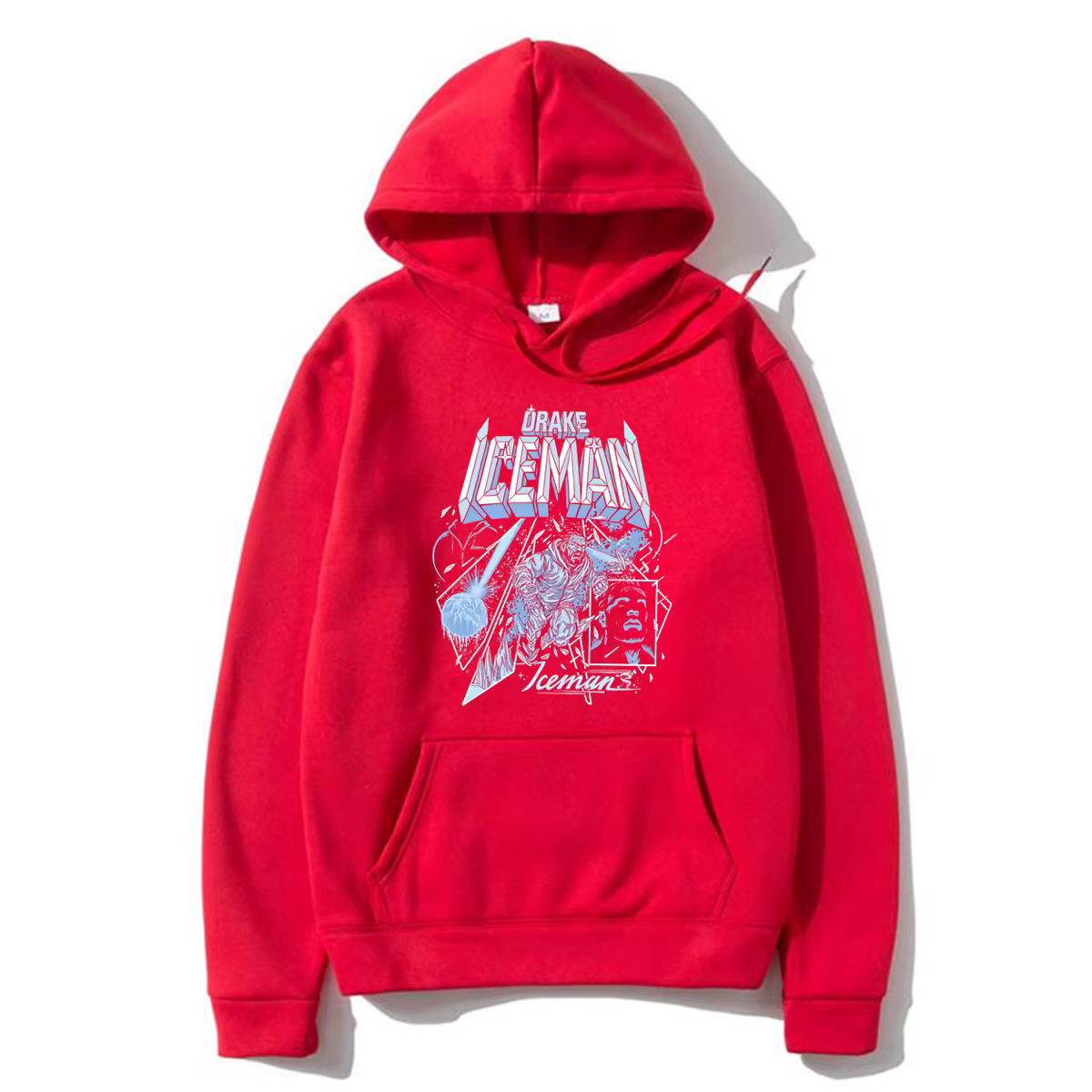 Sweat à capuche imprimé ICEMAN du rappeur Drake, tendance hip-hop pour hommes et femmes, pull à capu