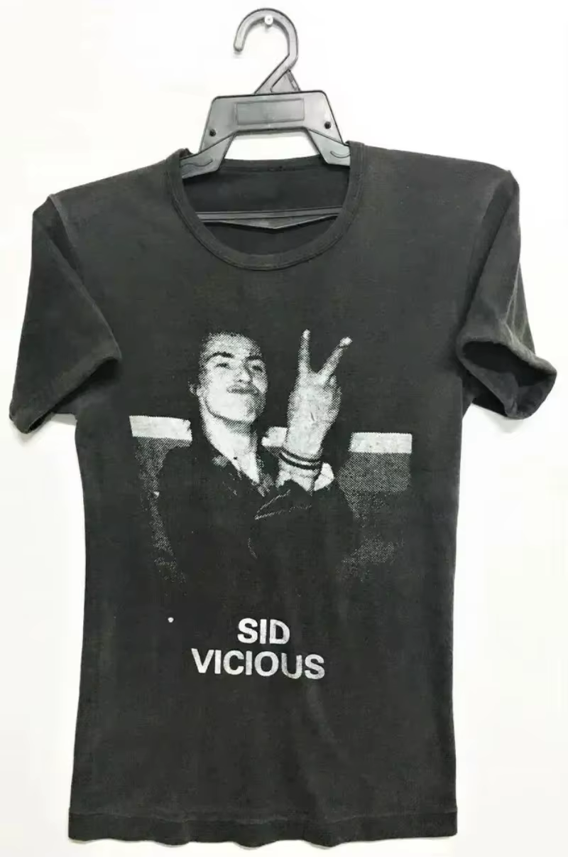 T-shirt promotionnel du concert vintage années 70 SID VICIOUS PUNK ROCK