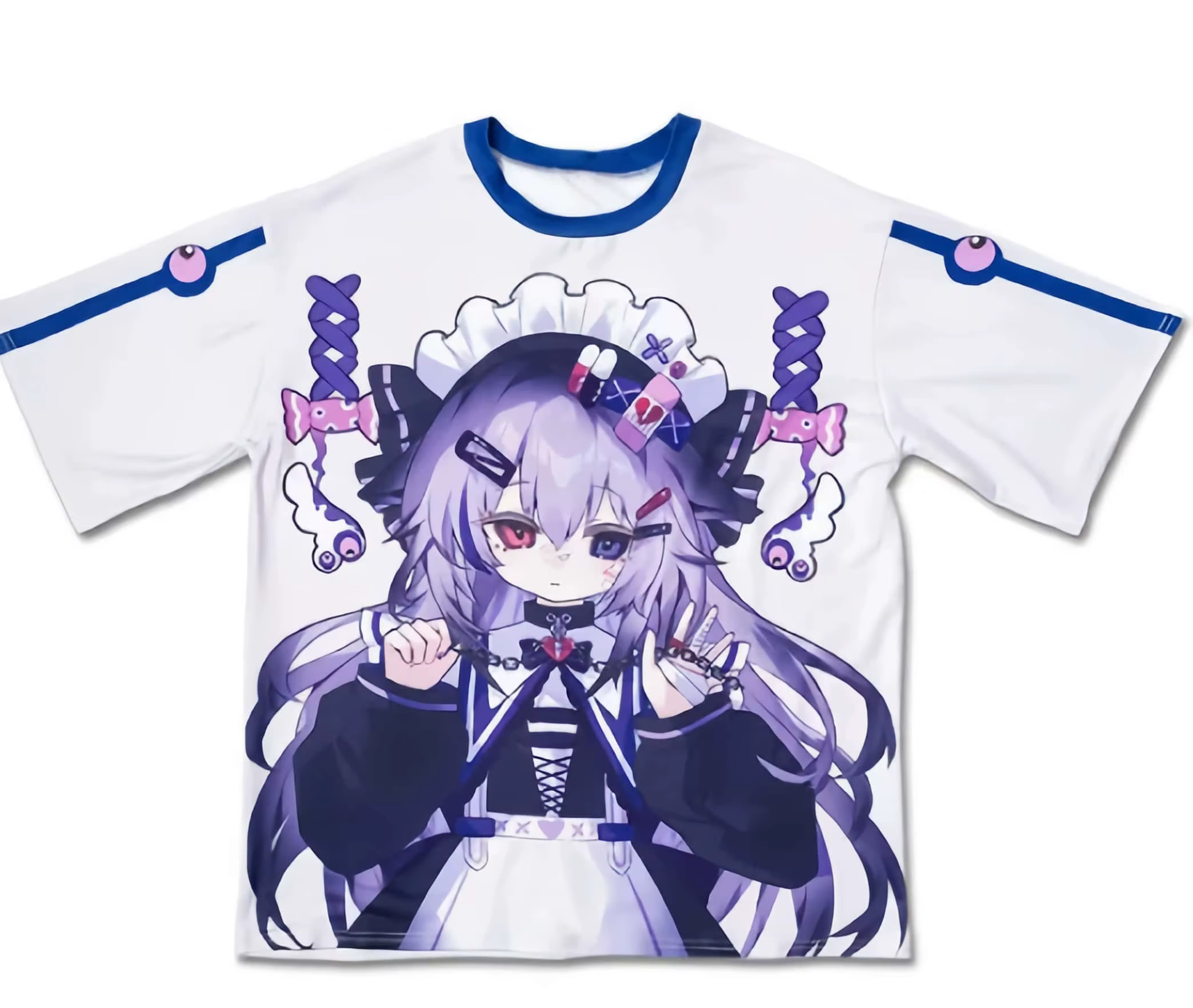 T-shirt Anime violet pour filles et enfants, pour hommes et femmes, couples, culture asiatique, lois