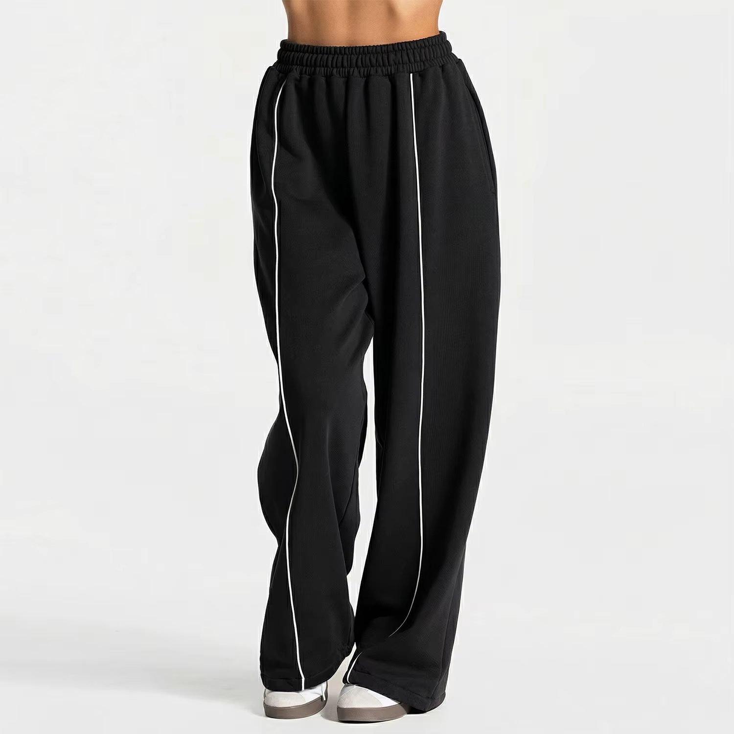 Pantalon de jogging droit pour femme, pantalon de sport tendance, pantalon de course et de yoga, pan