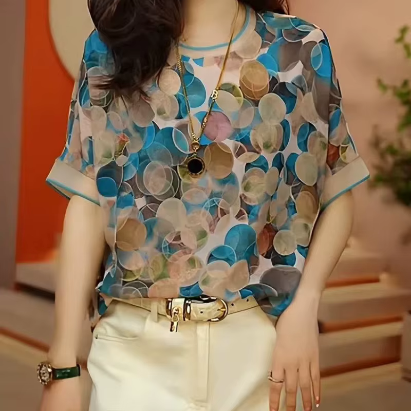 T-shirt imprimé à manches courtes pour femmes, nouveau Style d'été, à la mode, ample, grande taille,