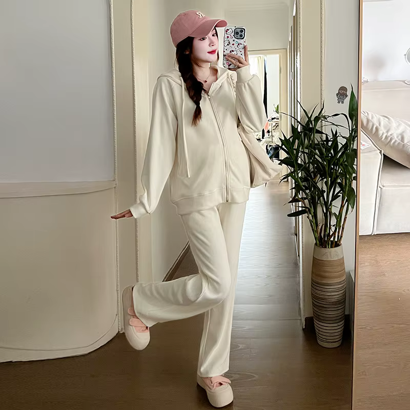 Ensemble de maternité printemps-automne, vêtements de sport et de loisirs pour la maison, doux, conf