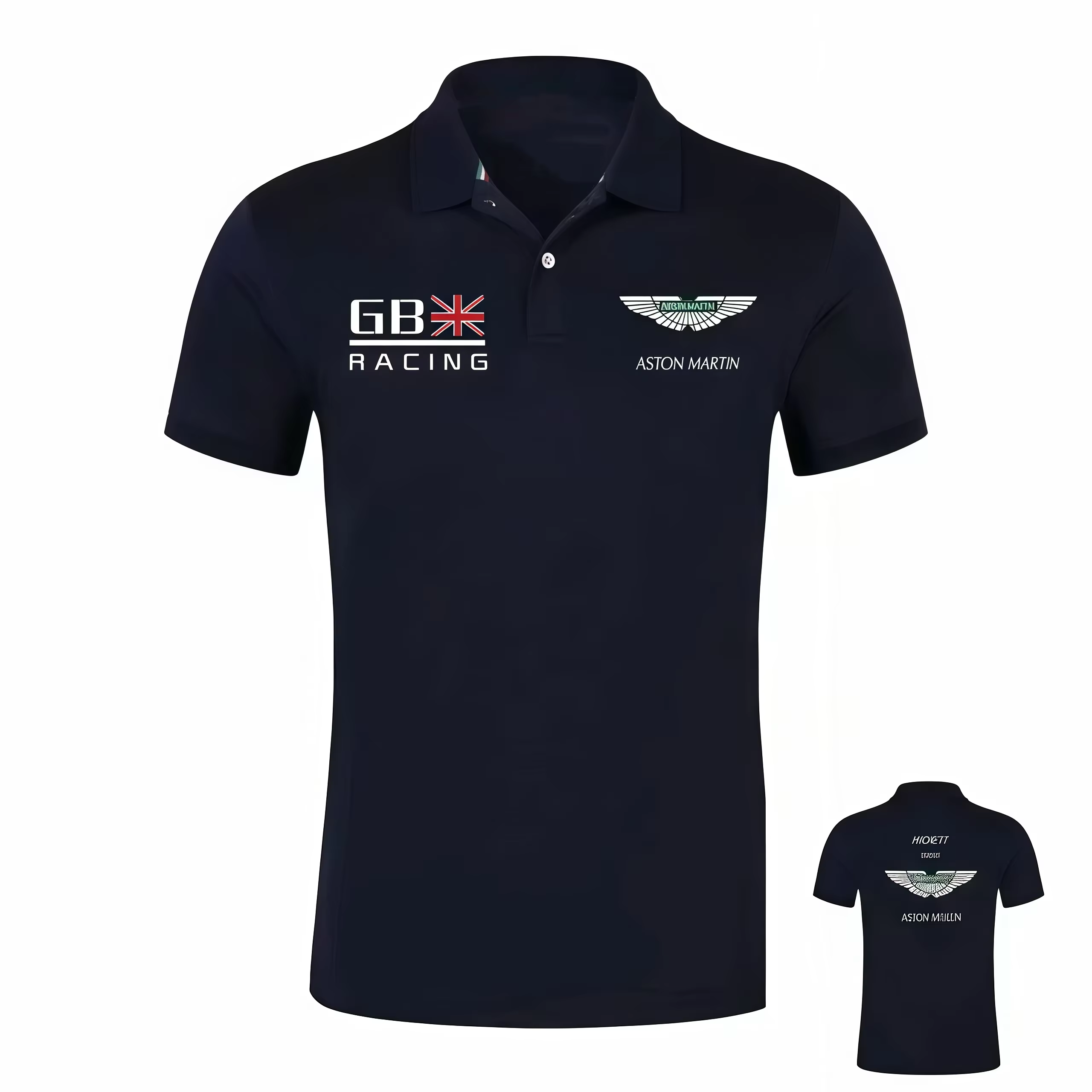 Polo Aston Martin Racing Off Road Hackett, T-shirt à manches courtes pour hommes et femmes, combinai