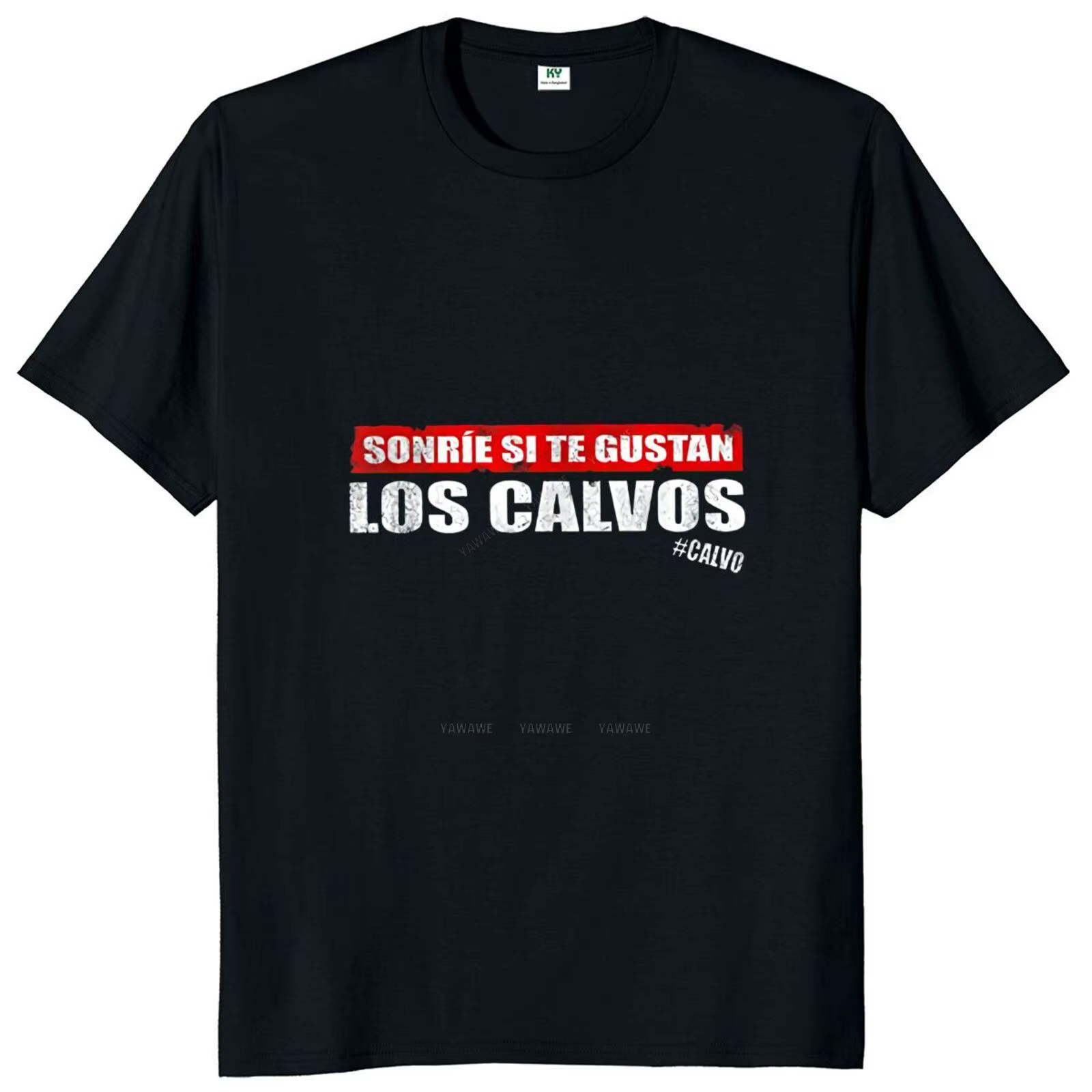 T-shirt humoristique à col rond unisexe, en coton, décontracté, humour, blague chauve, cadeau