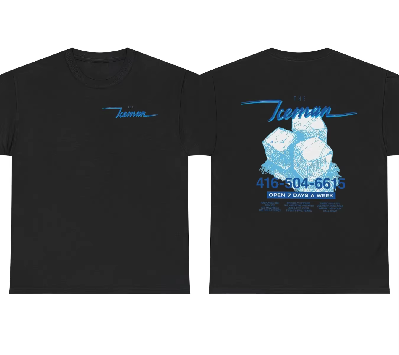 T-shirt Drake Iceman Merch bleu et noir, vêtements pour hommes et femmes, streetwear en coton, nouve