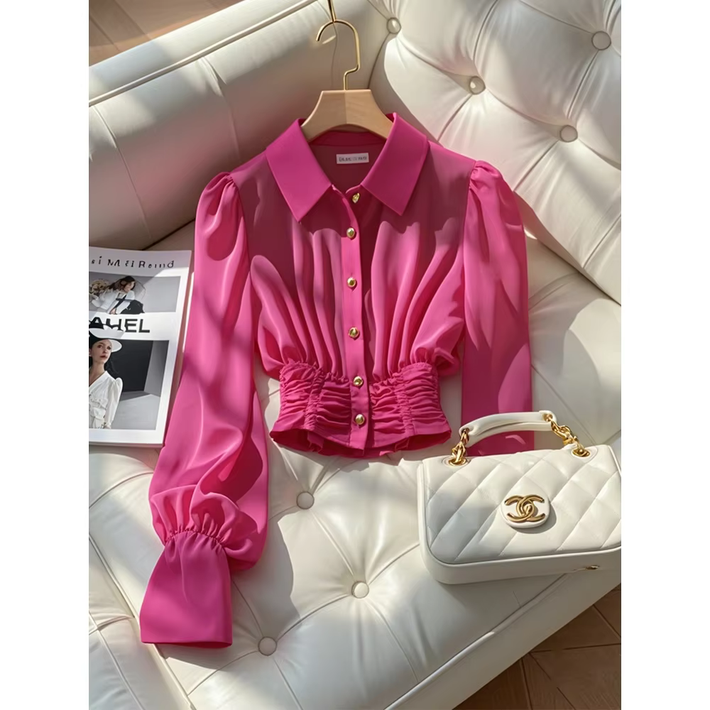 Petite chemise Chic haut de gamme de Style occidental, Style Cool, Unique, haut de gamme, taille fra