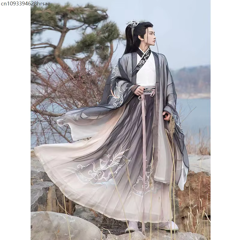 Hanfu – vêtements traditionnels chinois pour hommes, Costume de Cosplay Han Fu, tenues orientales an