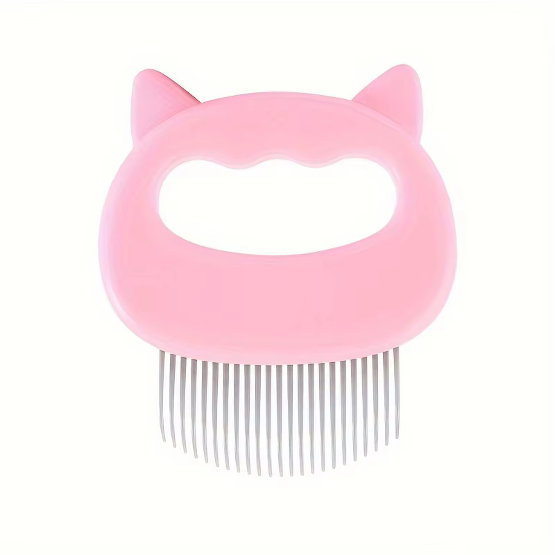 Peigne de toilettage pour chat, brosse de massage douce pour l'élimination des poils, matériau plast