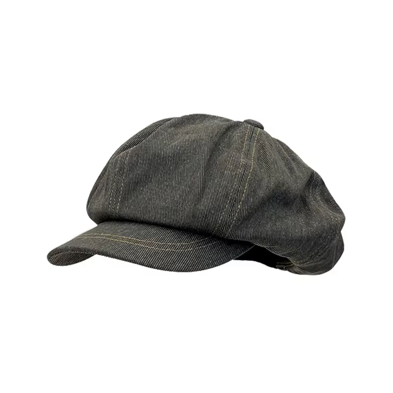 Béret de printemps pour femme, couleur unie, style rétro, casquette de gavroche décontractée, polyva