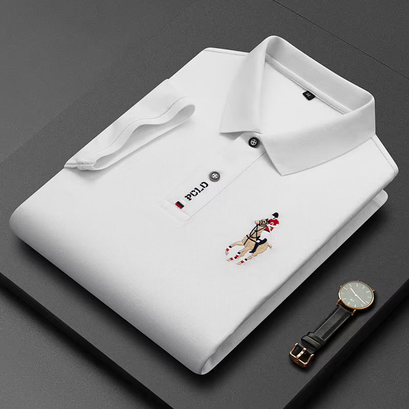 Paul marque véritable T-shirt hommes à manches courtes Polo été haut de gamme broderie revers T-shir