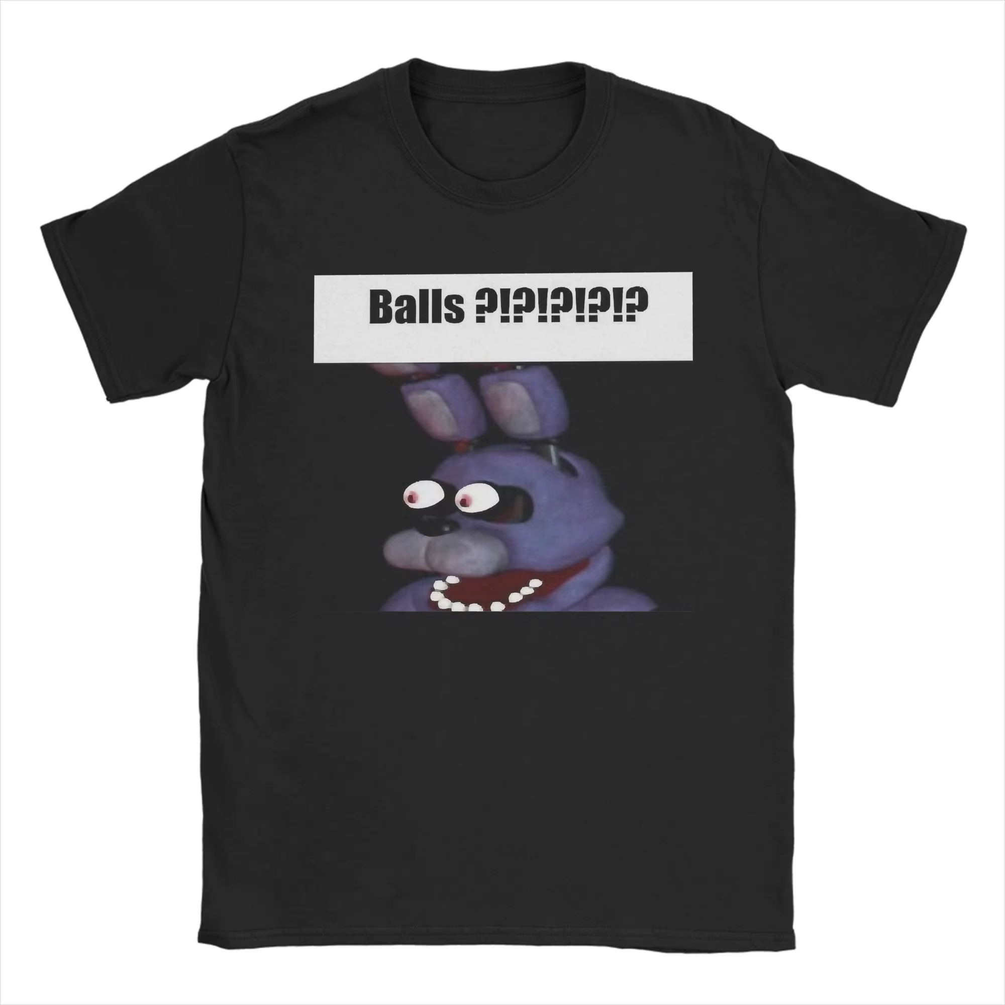 Fnaf Bonnie Balls cinq nuits horreur hommes T-Shirt Vintage T-Shirt à manches courtes col rond T-Shi