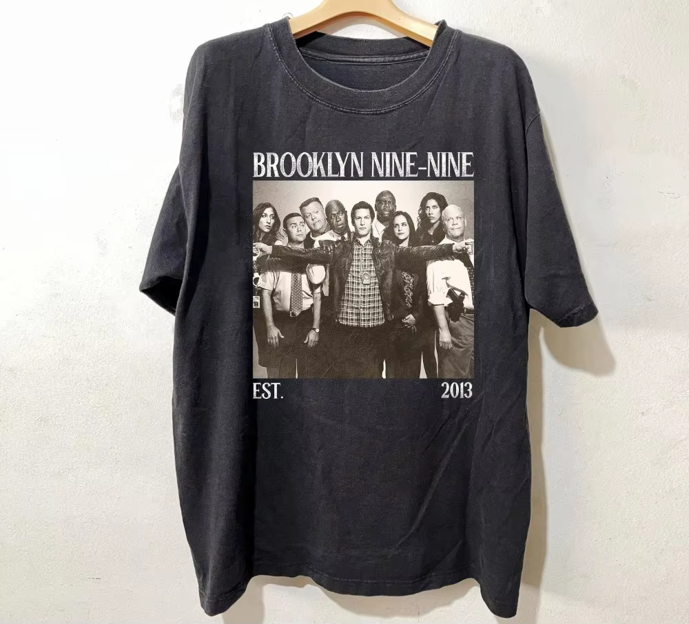 T-shirt unisexe de la série télévisée Brooklyn 99, chemise de film rétro, t-shirt graphique à manche