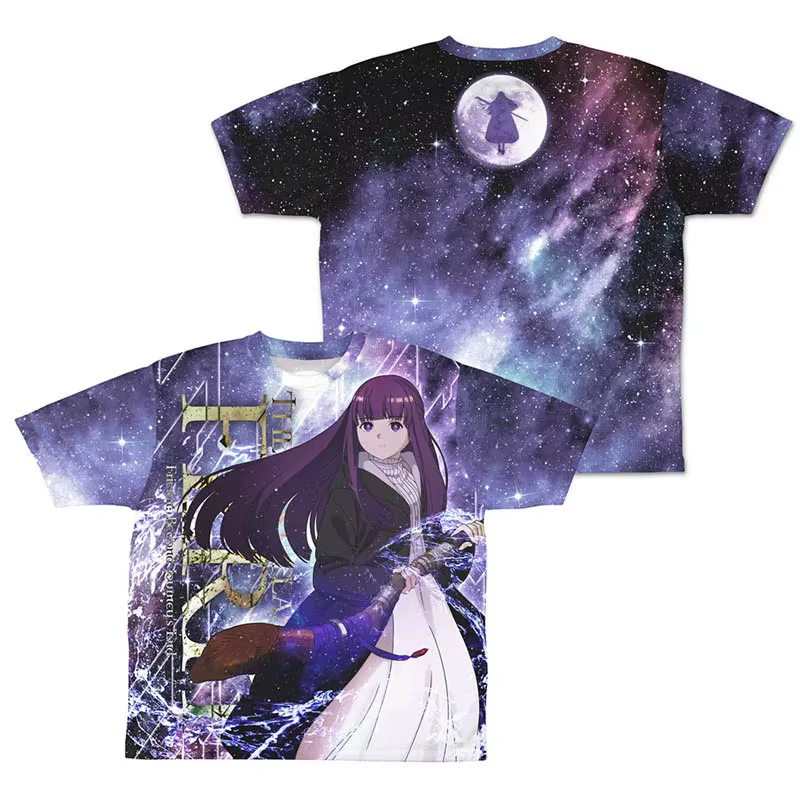 Anime Frieren: Beyond Journey's End Character Fern T-shirt décontracté à manches courtes unisexe pou