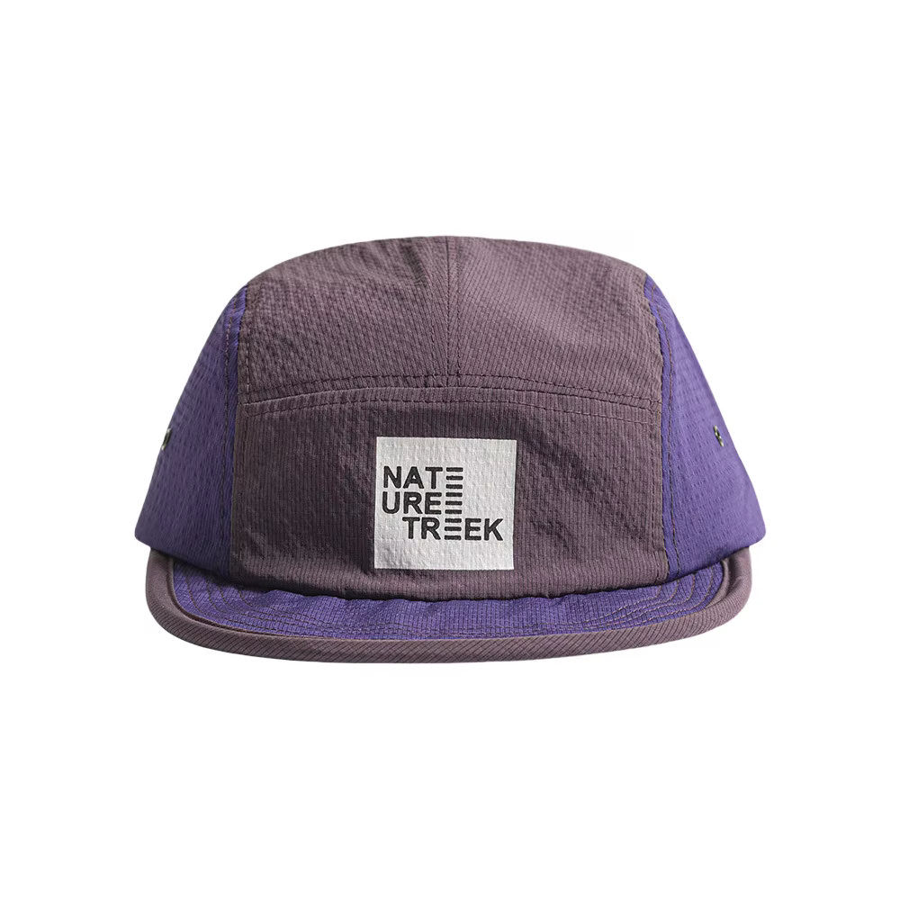 Casquette Gorpcore 5 panneaux pour homme, à visière courte, séchage rapide, color block, pour activi