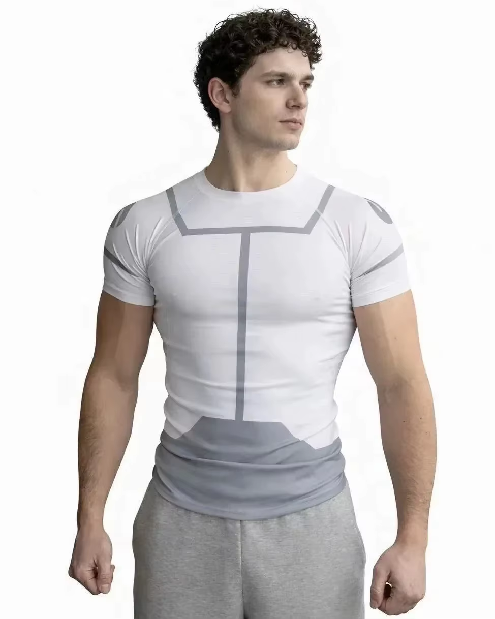 T-shirt Invincible Cosplay Rash Guard Plongée BJJ Rashguard Manches Longues Courtes Vêtements Homme 