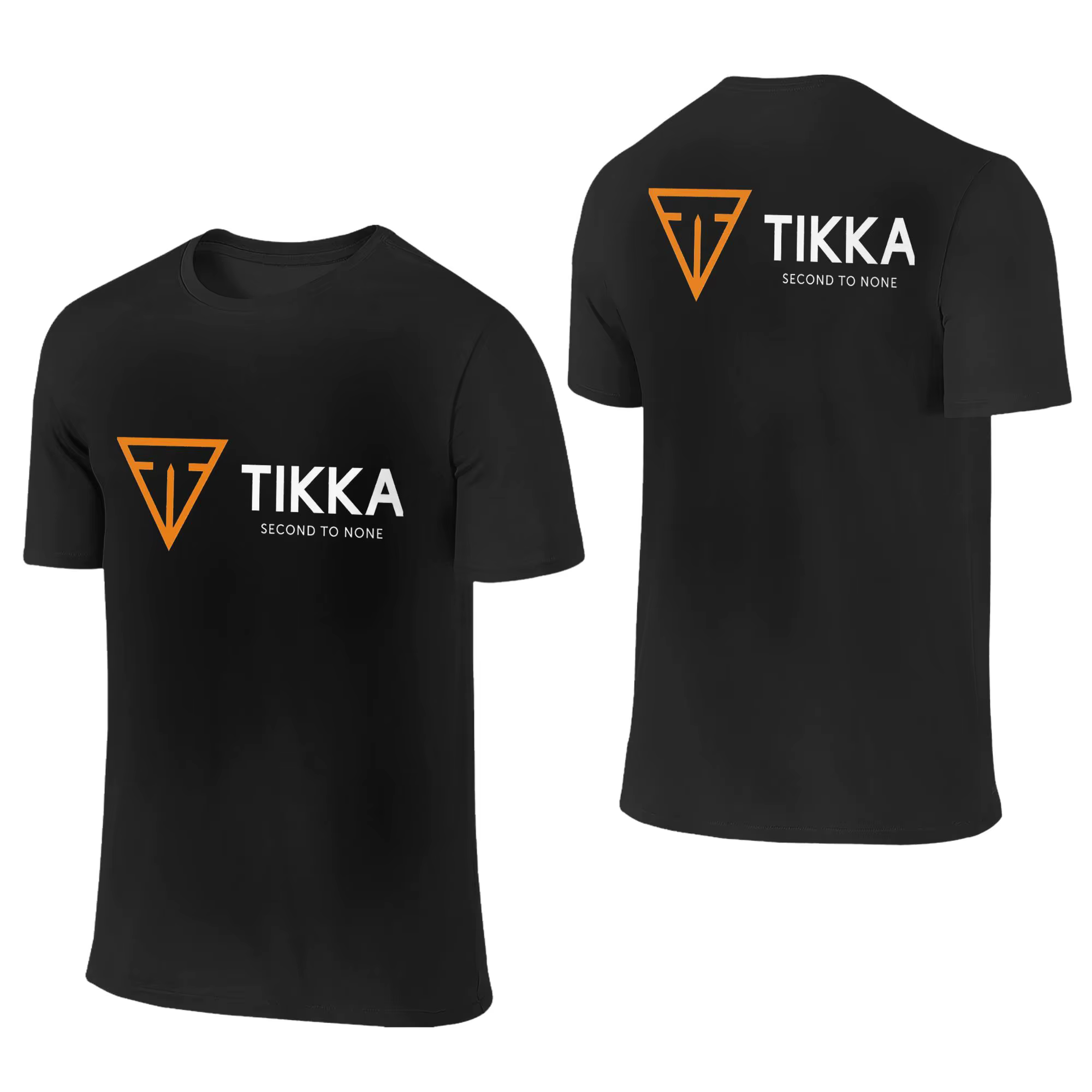 T-shirt Tikka By Sako Finland Firearms pour hommes, double face, grande taille, col rond, en coton, 