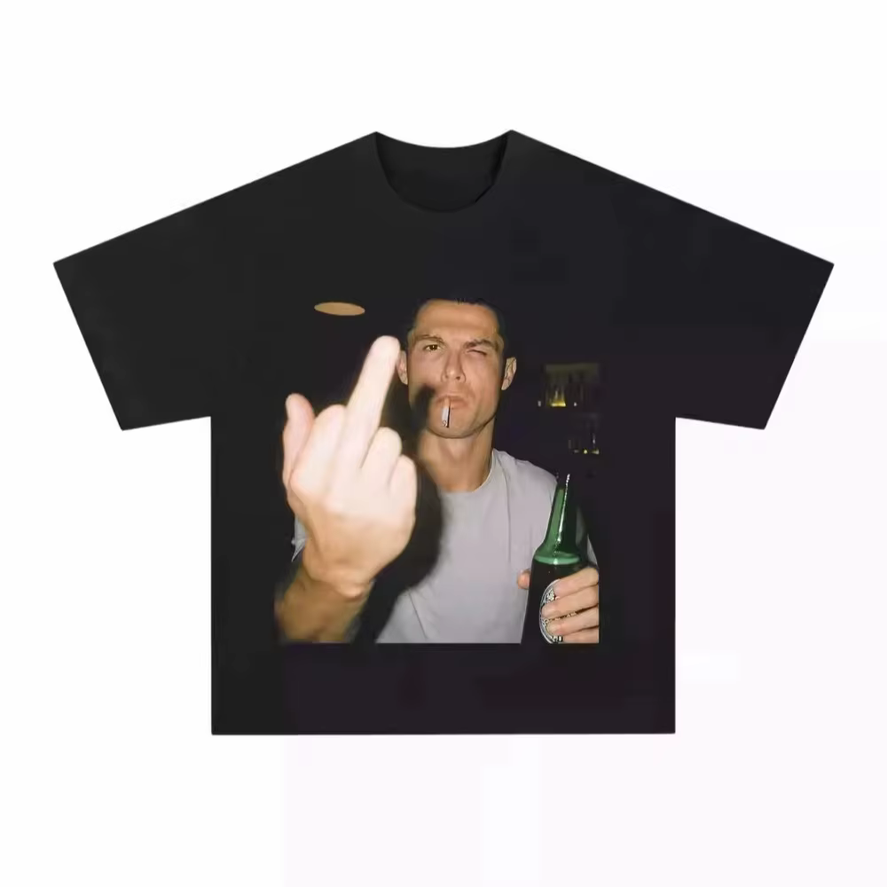 Cristiano Ronaldo After Hours – T-shirt 100% coton avec graphiques amusants, nouvelle collection d'é