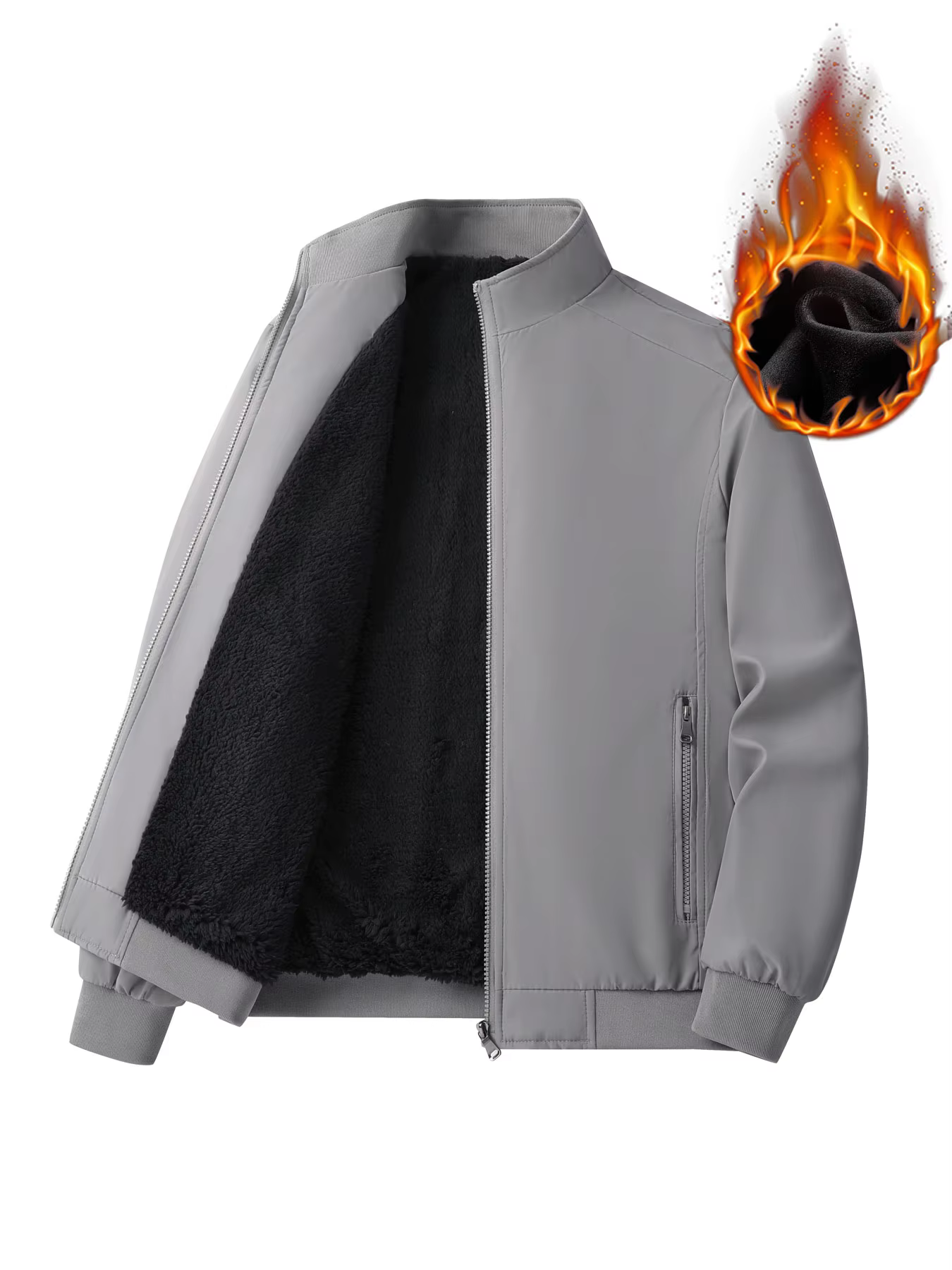 Veste d'hiver en coton décontractée pour hommes, manteau chaud doublé de polaire pour Sports de plei