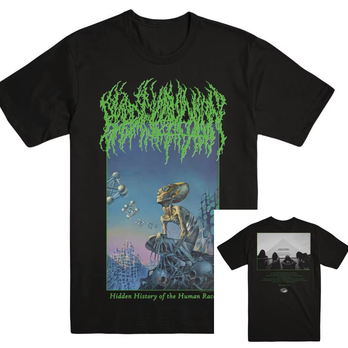 T-Shirt en coton avec image graphique pour hommes et femmes, Streetwear d'été, BLOOD INCANTATION, hi