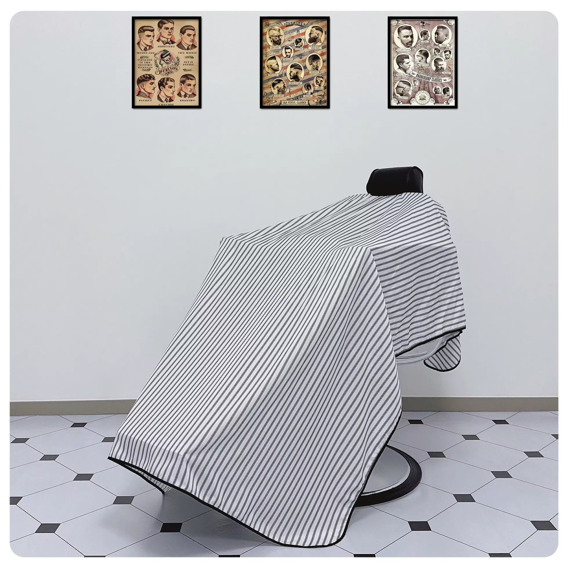 Grande taille coupe de cheveux Cape tissu coupe cheveux modèle Salon barbier Cape coiffure coiffeur 