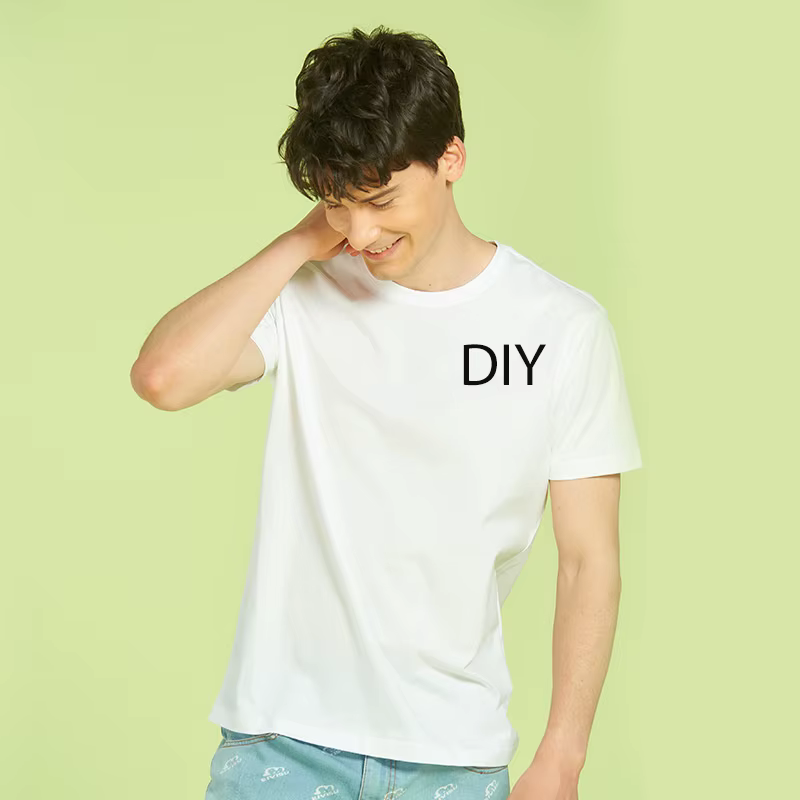 T-shirt pour homme personnalisé à la mode estivale, imprimé, style Harajuku, avec logo photo DIY, t-