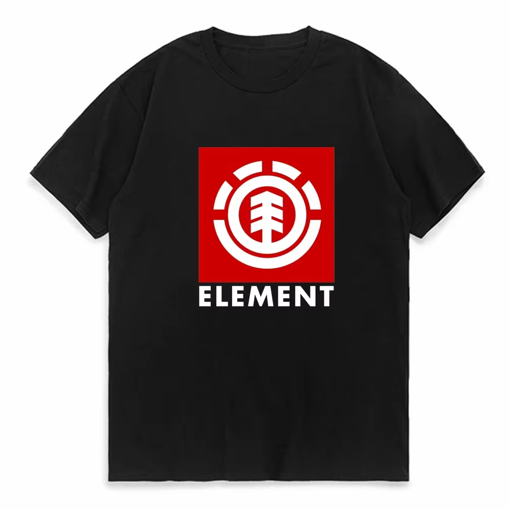 T-shirt pour hommes en coton à manches courtes, décontracté, avec motif « Tableau Périodique des Élé