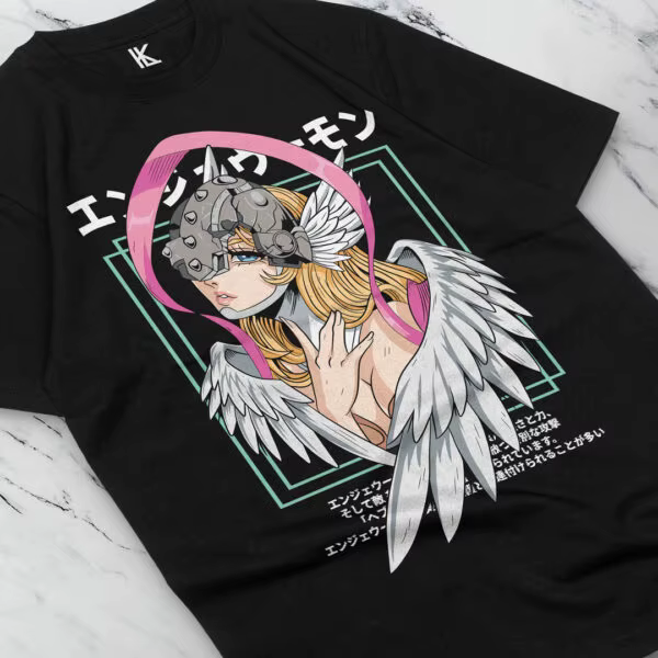 T-shirt ORIGINAL Louzan Illustrations - Digimon - Angewomon