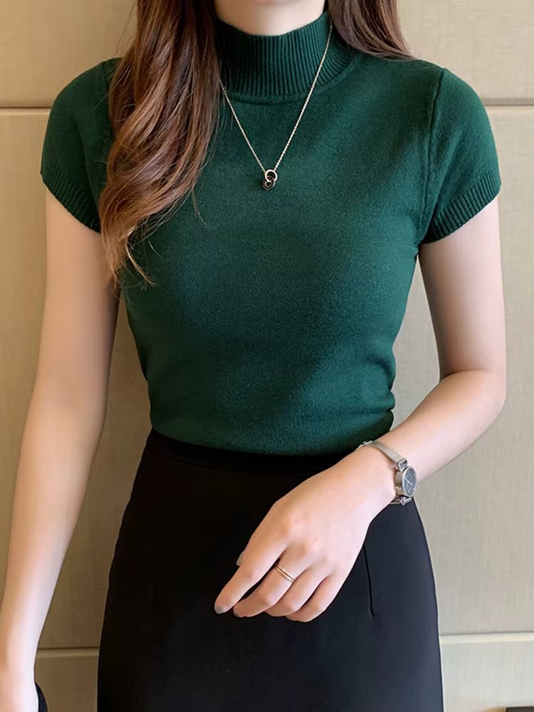 Décontracté femmes vêtements coréen tricoté femmes haut Blusas Mujer De Moda printemps été nouveau s