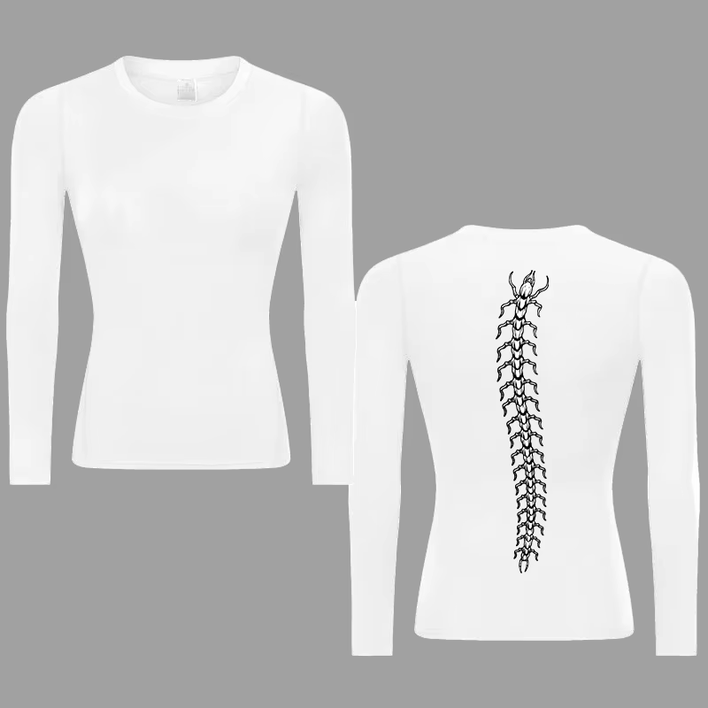 Chemise de Compression à imprimé graphique pour femmes, T-Shirts à séchage rapide, pour gymnastique,