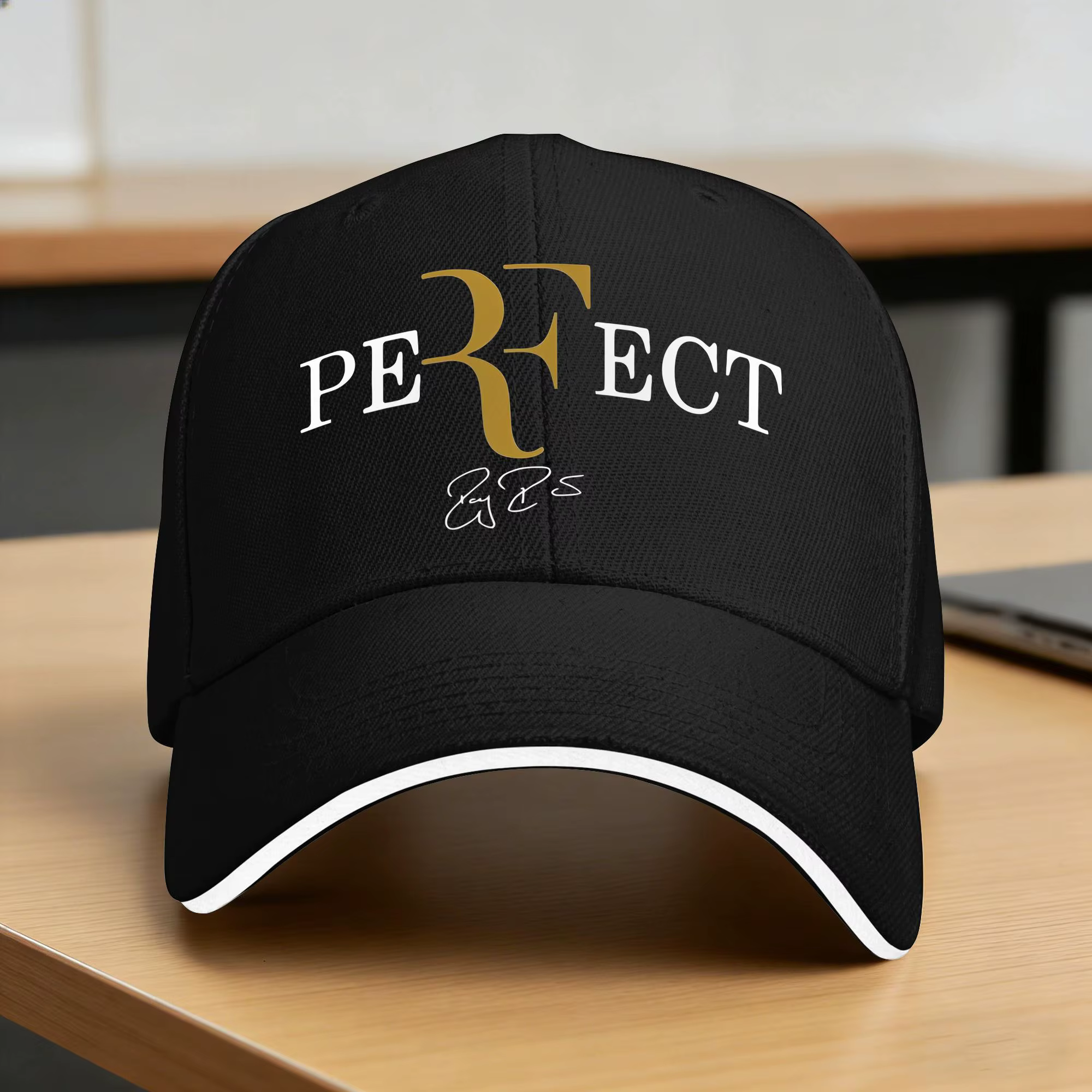 Casquette de baseball unisexe pour adolescents avec logo Roger Federer, style Kpop Rock décontracté,