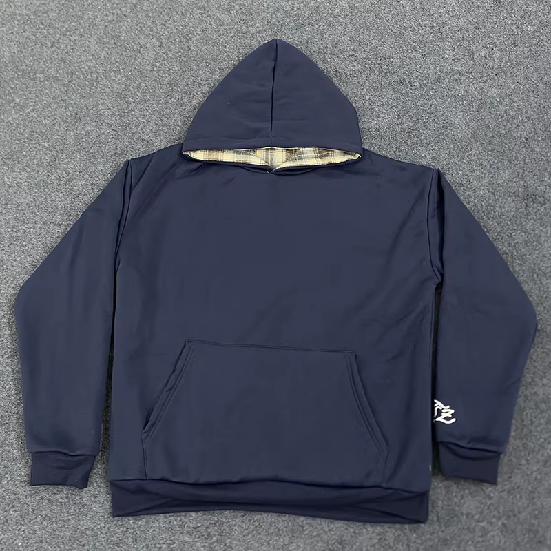 Sweat à capuche ample unisexe américain Hip-Hop imprimé écossais Y2K pour automne hiver hommes femme