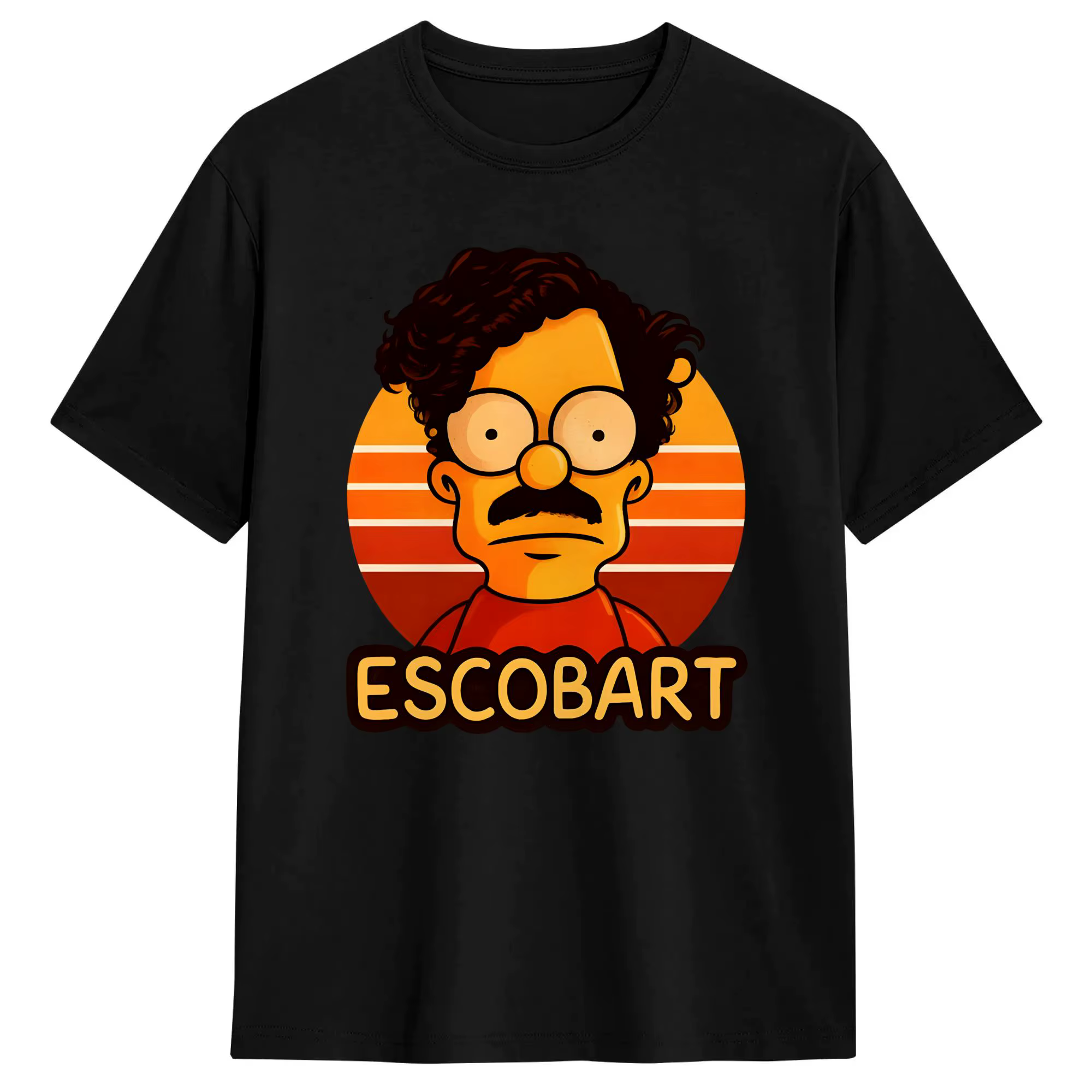 Pablo Escobar bart simpson T-shirts en coton, t-shirts de plage, streetwear, T-shirt à manches court