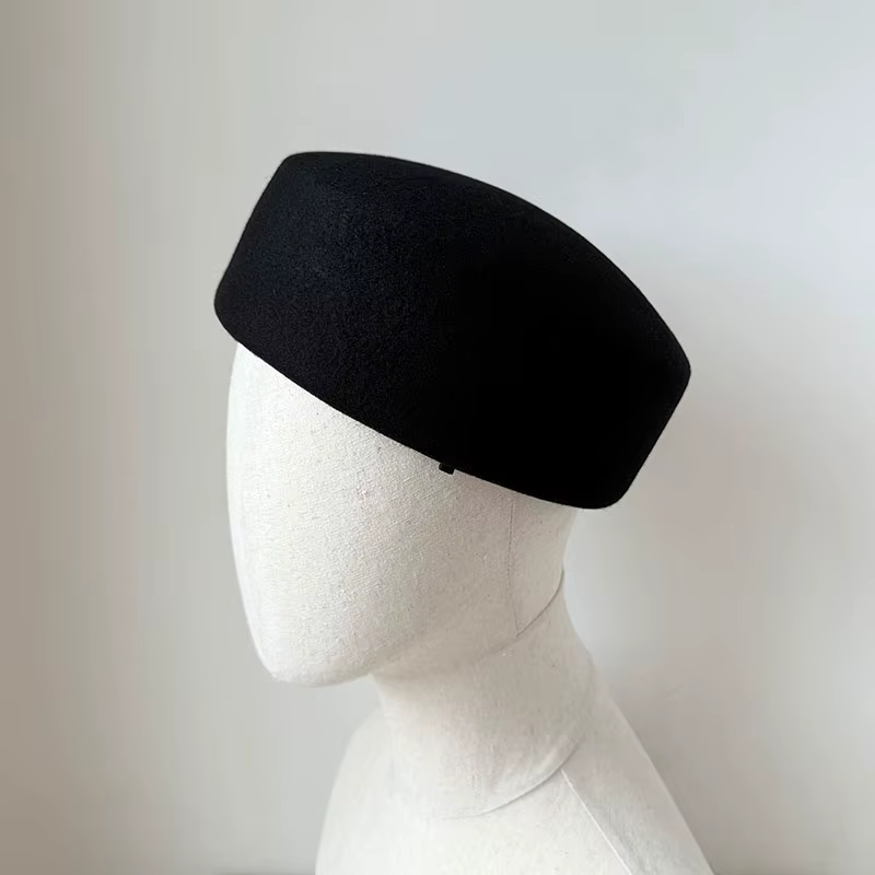Béret en laine française pour femmes, chapeaux d'hiver, casquette chaude classique, bonnet pour dame
