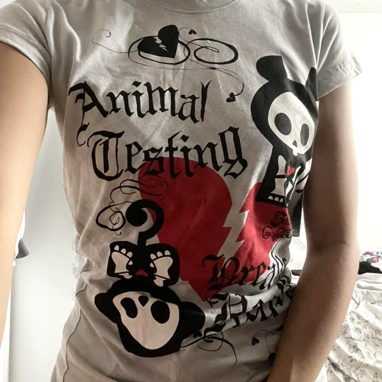 T-shirt graphique gothique japonais pour femmes, vêtements Y2K Kitty, vêtements Kpop des années 2000