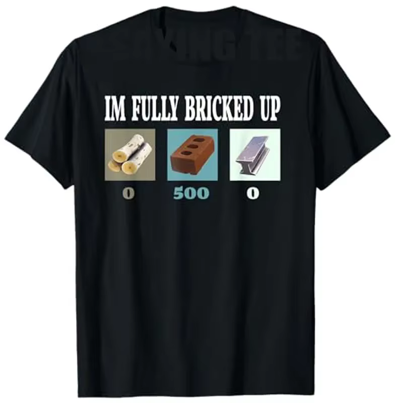 Je suis entièrement briqué drôle jeu T-Shirt humoristique jeu vidéo Gamer graphique disant T-Shirt h