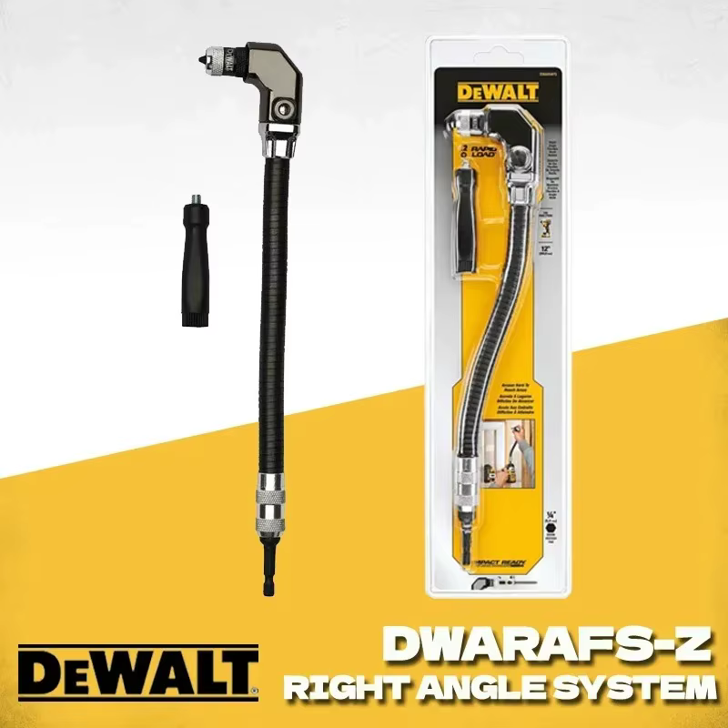 DEWALT DWARAFS perceuse sans fil à arbre Flexible à Angle droit tige d'extension Flexible universell