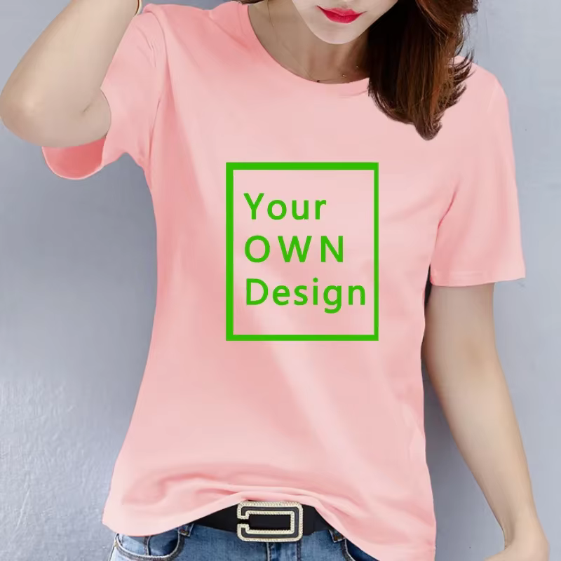 T-shirt à manches courtes en tissu modal pour hommes et femmes, motif personnalisé, LOGO, ajoutez vo
