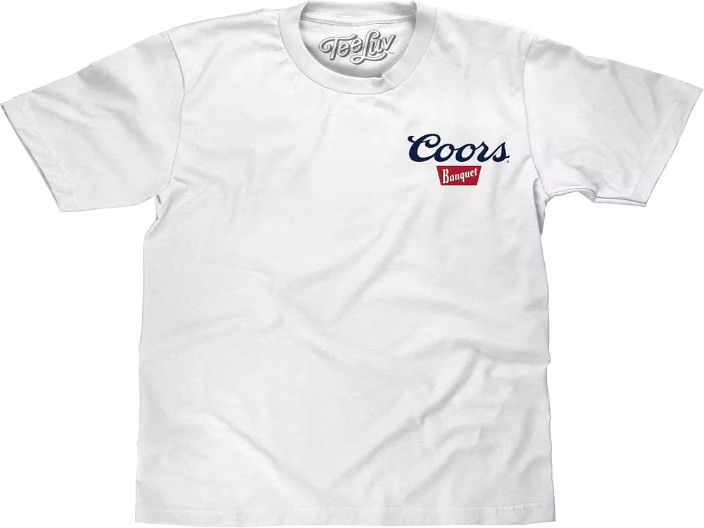 T-shirt Banque Beer Shir pour hommes - T-shirt graphique Coors Waerfall, à manches courtes, respiran