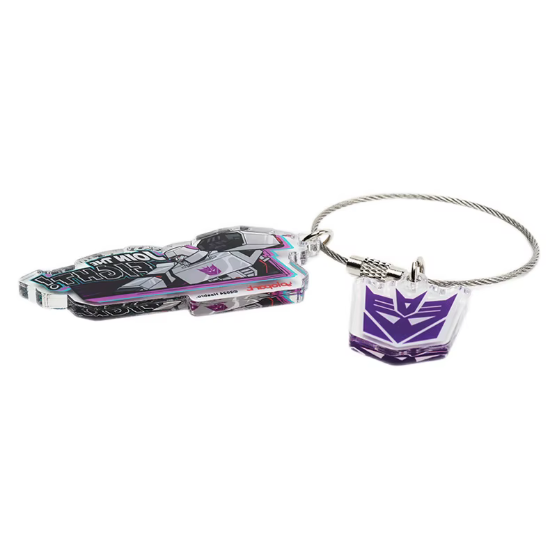 Accessoires Transformers Origin de YOLOPARK - Porte-clés Optimus Prime Megatron