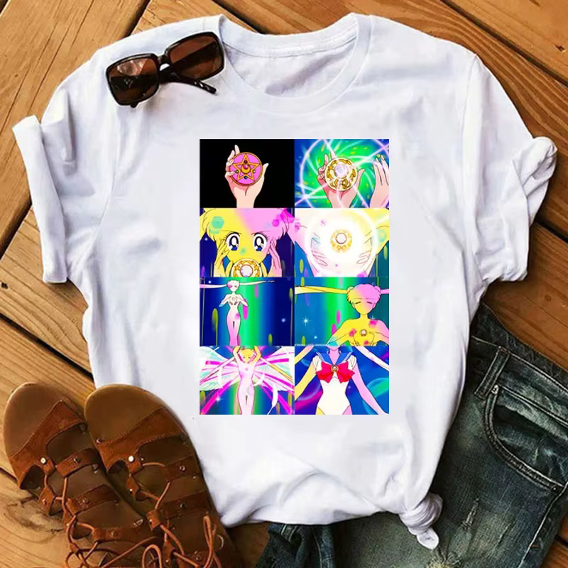 Marin chats 90s drôle T-shirt Harajuku femmes T-shirt esthétique Anime femmes mignon femme T-shirt K