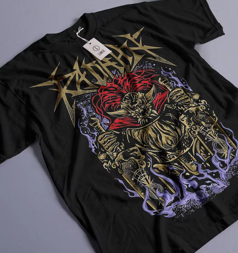 Tee-shirt graphique unisexe Elden Ring Radahn - Chemise démon du festival Soulsborne